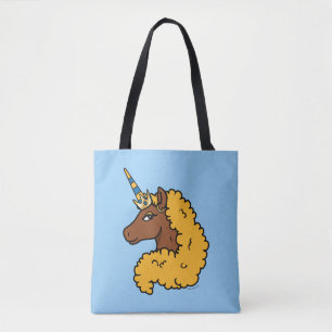 Yellow Afro Unicorn Draagtas