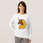 Yellow Afro Unicorn T-shirt (Voorkant volledig)