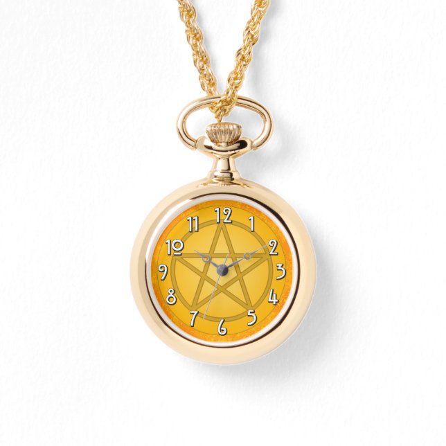 Yellow Air Pentacle Horloge (Voorkant)