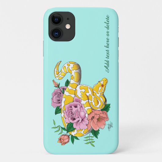 Yellow Albino Ball Python Case-Mate iPhone Case (Achterkant)