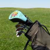 Yellow Albino Ball Python Golfheadcover (Insitu)