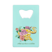 Yellow Albino Ball Python Kredietkaart Flessenopener (Achterkant)