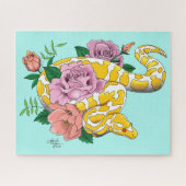 Yellow Albino Ball Python Legpuzzel (Horizontaal)