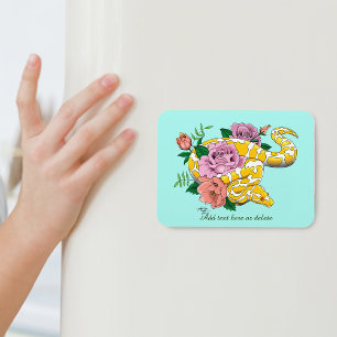 Yellow Albino Ball Python Magneet