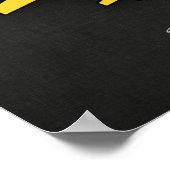 Yellow Amber Airplane Poster (Hoek)