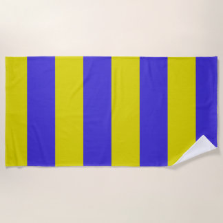 Yellow and Blue Striped Strandlaken