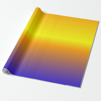 Yellow and Blue Sunset Gradient Cadeaupapier