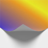 Yellow and Blue Sunset Gradient Cadeaupapier (Hoek)