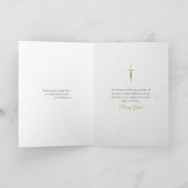 Yellow and Blue Wildflowers Orthodox Birthday Kaart (Binnen)