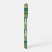 Yellow and Green Tartan Plaid Pattern iPhone 16 Hoesje (Rechterkant)