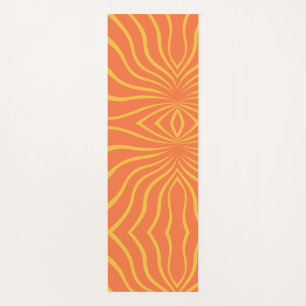 Yellow And Orange Abstract Yogamat