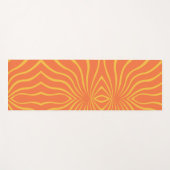 Yellow And Orange Abstract Yogamat (Voorkant (horizontaal))