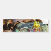 Yellow and Plum Trout Lily en Snagel Shell Bumpersticker (Voorkant)