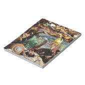 Yellow and Plum Trout Lily en Snagel Shell Notitieblok (Gedraaid)