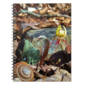Yellow and Plum Trout Lily en Snagel Shell Notitieboek (Voorkant)