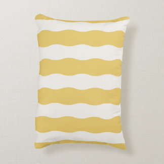 Yellow and white Cozy Accent Kussen