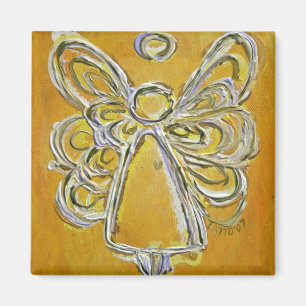 Yellow Angel Art Magnet Magneet