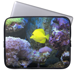 Yellow Angelfish Laptop Sleeve