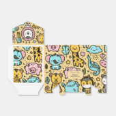 Yellow Animals Doddles Bedankt Bedankdoosjes (Uitgevouwen)