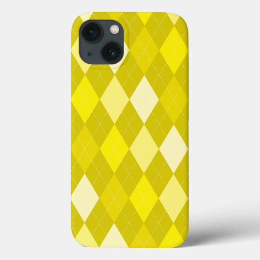 Yellow argyle patroon Case-Mate iPhone case (Achterkant)