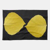 Yellow Aspen Leaf #5 Theedoek (Horizontaal)