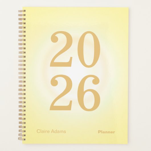 Yellow Aura Big Year Planner (Voorkant)