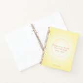Yellow Aura Message Notebook Notitieboek (Binnen)