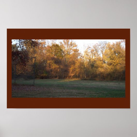 Yellow Autumn Trees Poster (Voorkant)