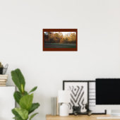 Yellow Autumn Trees Poster (Thuiskantoor)