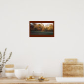 Yellow Autumn Trees Poster (Keuken)