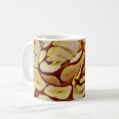 Yellow Ball Python echt dicht Koffiemok (Voorkant links)