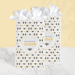 Yellow Bee Modern Kinder zomer 4e verjaardagsfeest Klein Cadeauzakje