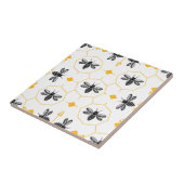 Yellow Bee Summer Kitchen Backsplash Keramische Te Tegeltje (Zijkant)