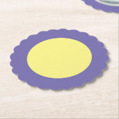 Yellow Big Dot Kartonnen Onderzetters (Gekanteld)