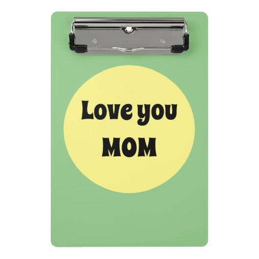 Yellow Big Dot Mini Klembord (Voorkant)