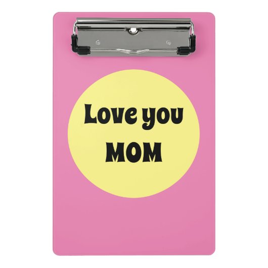 Yellow Big Dot Mini Klembord (Voorkant)