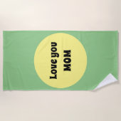 Yellow Big Dot Strandlaken (Voorkant)