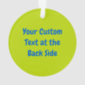 Yellow bird cartoon ornament (achterkant)