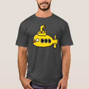 Yellow Bird onderzeeër retro T-shirt