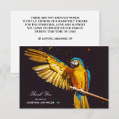 Yellow Bird Wildlife  ara Bedankkaart (Voorkant / Achterkant)