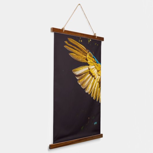 Yellow Bird Wildlife ara Hangend Wandkleed (Gebogen)