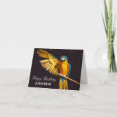 Yellow Bird Wildlife ara Kaart (Voorkant)