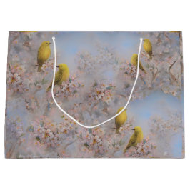 Yellow Birds Gift Bag Groot Cadeauzakje
