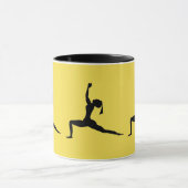 Yellow Black Coffee Cup Mok (Midden)