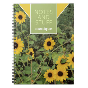 Yellow Black-Eyed Susan Floral Notitieboek
