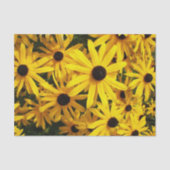 Yellow Black Eyed Susans Floral Tissuepapier (Voorkant)