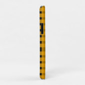 Yellow Black Gingham Persoonlijk Case-Mate iPhone Case (Achterkant/rechts)