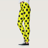 Yellow Black Polka Dots Leggings (Links)