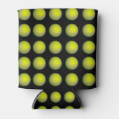 Yellow Black Tennis Ball Pattern; Blikjeskoeler (Voorkant)