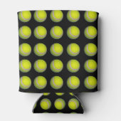 Yellow Black Tennis Ball Pattern; Blikjeskoeler (Achterkant)